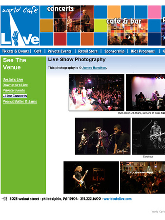 WorldCafeLive.com Live Performance Gallery