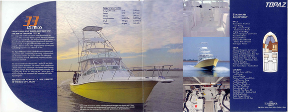 Topaz 33 brochure - Egg Harbor Yachts